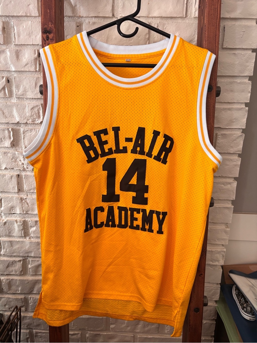 Bel-Air Academy Yellow Basketball Jersey